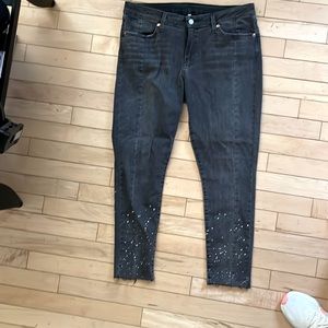 Levi’s splattered leg jeans